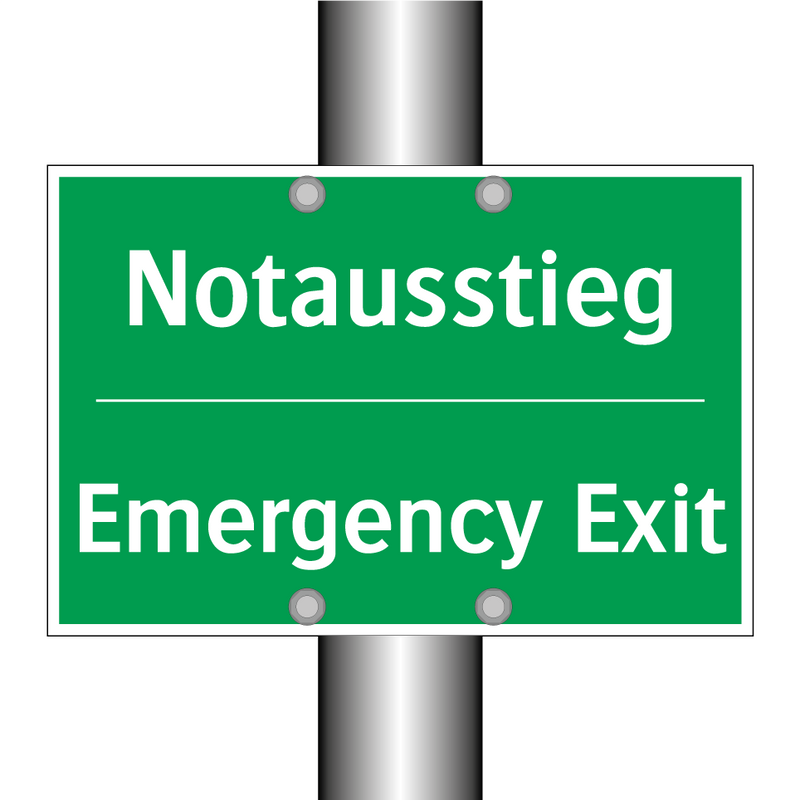 Notausstieg - Emergency Exit