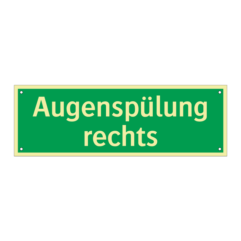 Augenspülung rechts