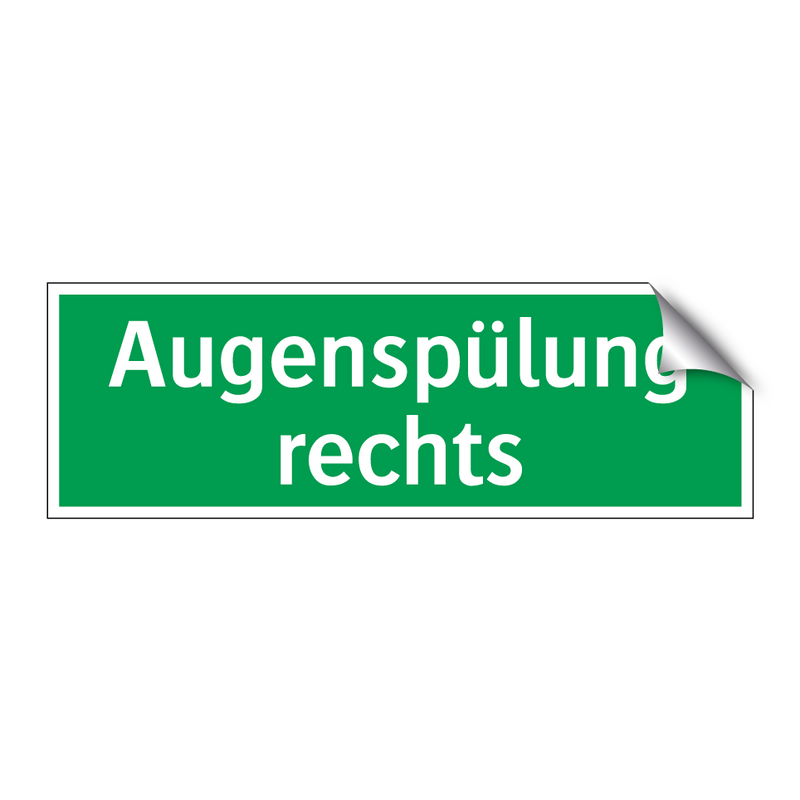 Augenspülung rechts