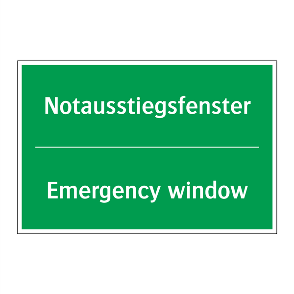 Notausstiegsfenster - Emergency window