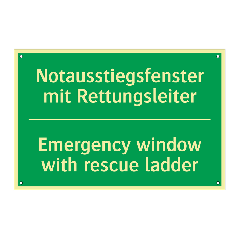 Notausstiegsfenster mit Rettungsleiter /.../ - Emergency window with rescue ladder /.../