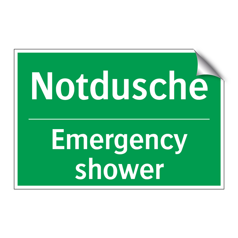 Notdusche - Emergency shower