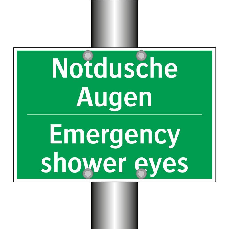 Notdusche Augen - Emergency shower eyes