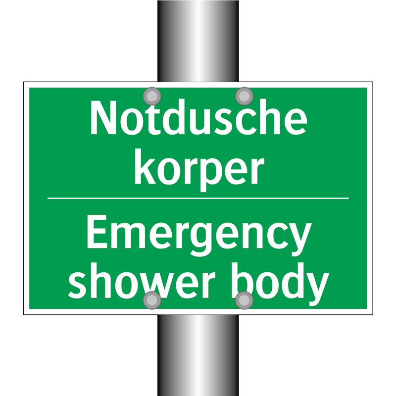 NOTDUSCHE KORPER - EMERGENCY SHOWER BODY