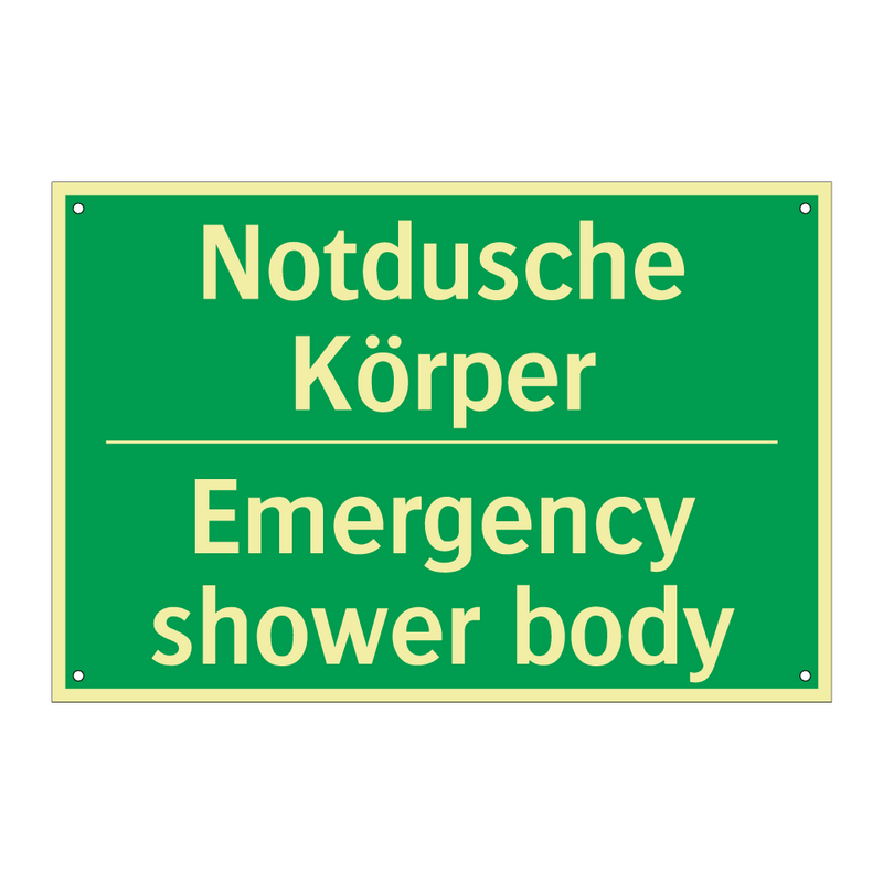 Notdusche Körper - Emergency shower body