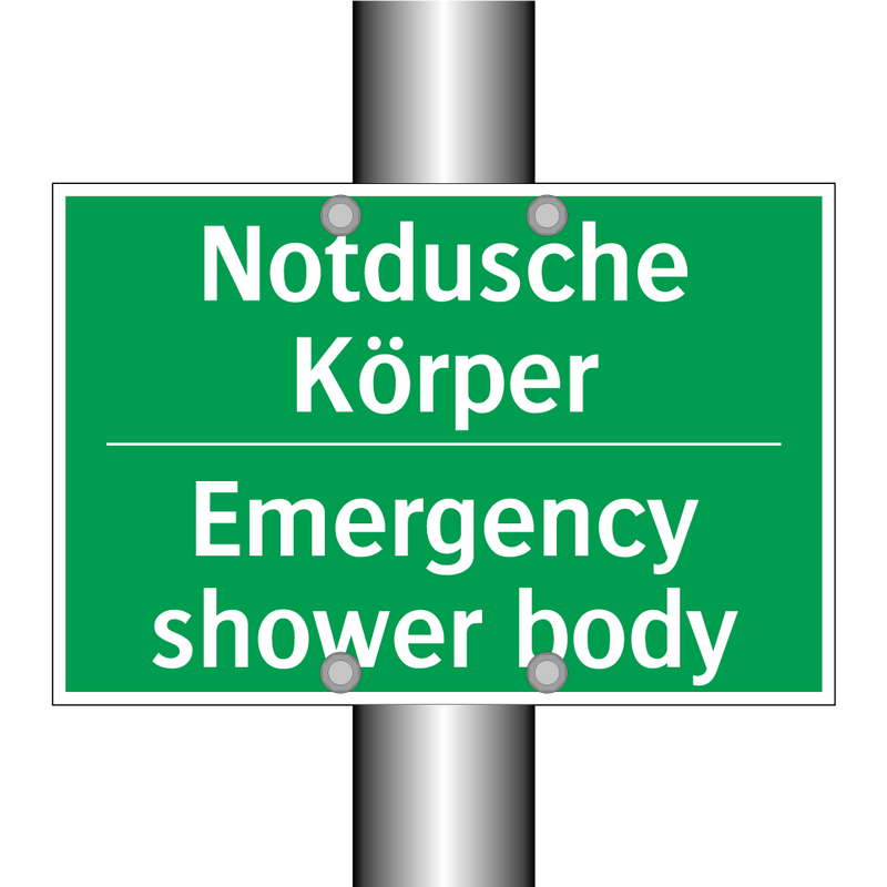 Notdusche Körper - Emergency shower body