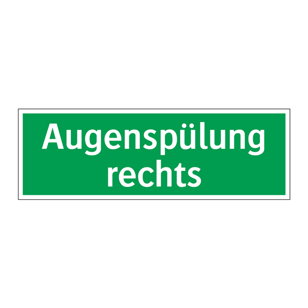 Augenspülung rechts