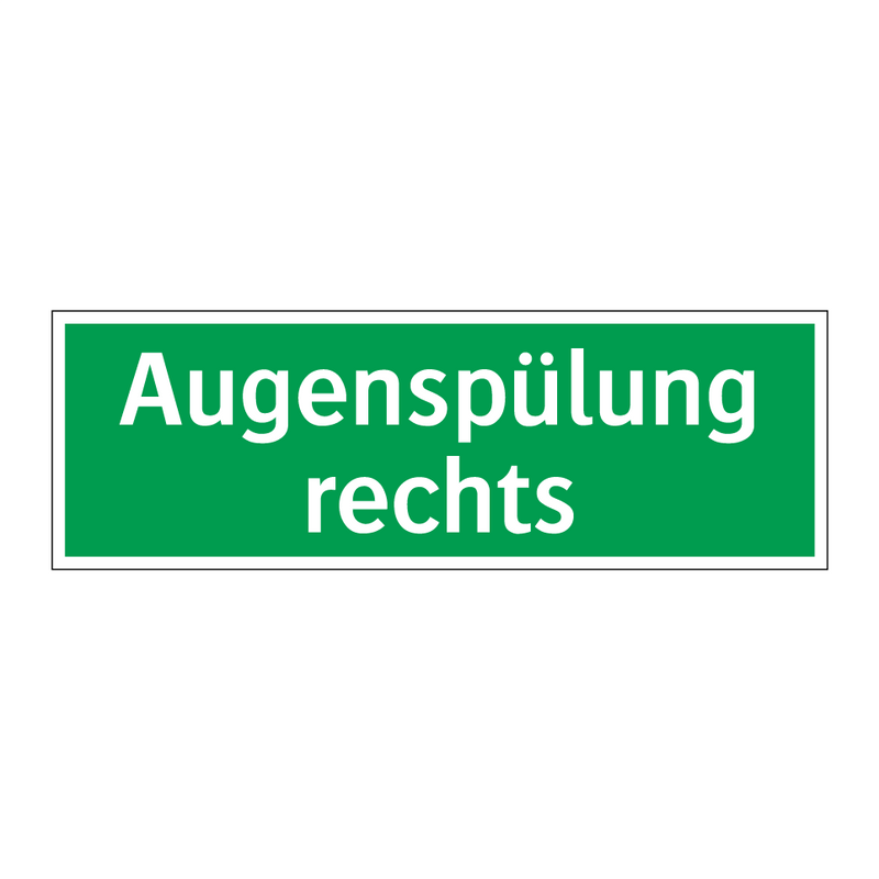 Augenspülung rechts