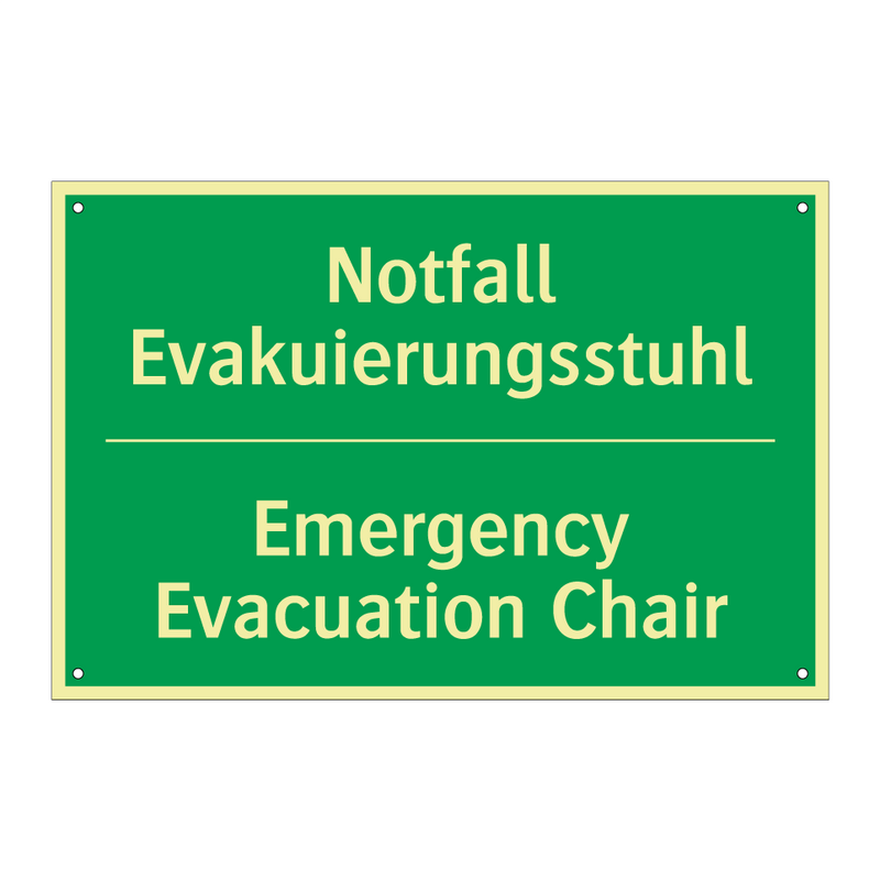 Notfall Evakuierungsstuhl - Emergency Evacuation Chair