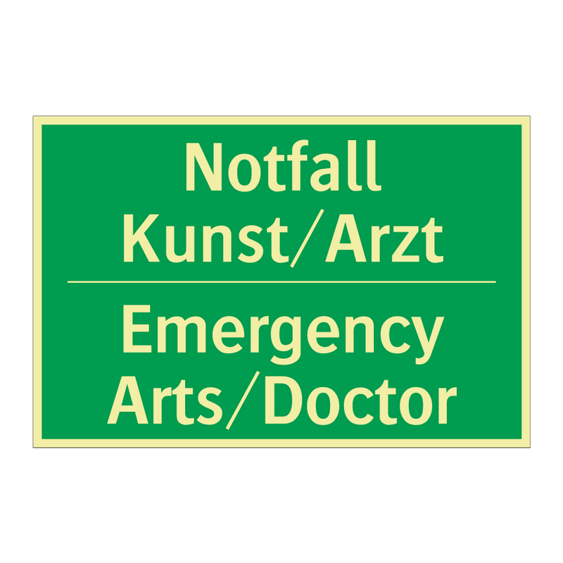 Notfall Kunst/Arzt - Emergency Arts/Doctor