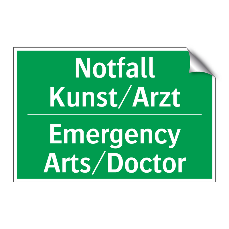 Notfall Kunst/Arzt - Emergency Arts/Doctor