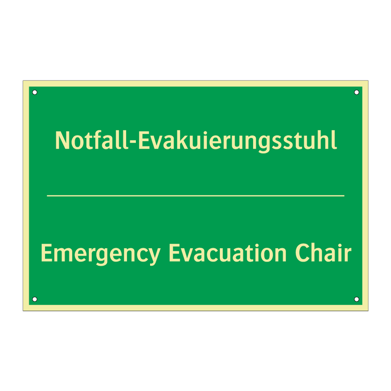 Notfall-Evakuierungsstuhl - Emergency Evacuation Chair