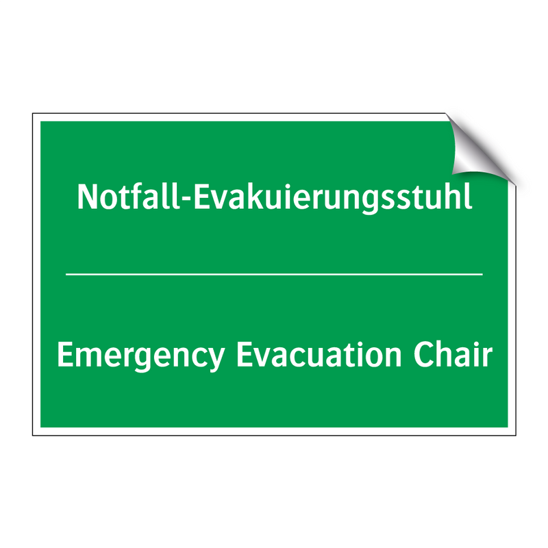 Notfall-Evakuierungsstuhl - Emergency Evacuation Chair