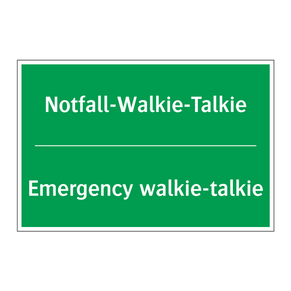 Notfall-Walkie-Talkie - Emergency walkie-talkie