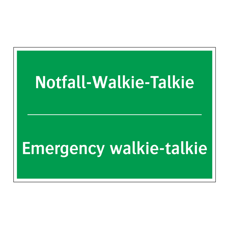 Notfall-Walkie-Talkie - Emergency walkie-talkie