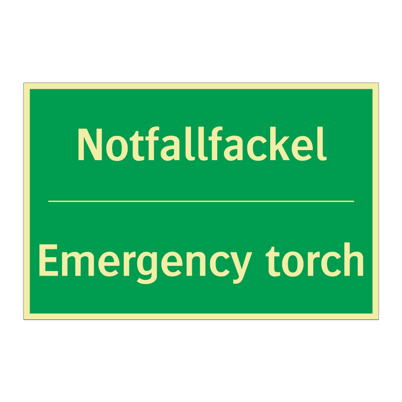 Notfallfackel - Emergency torch