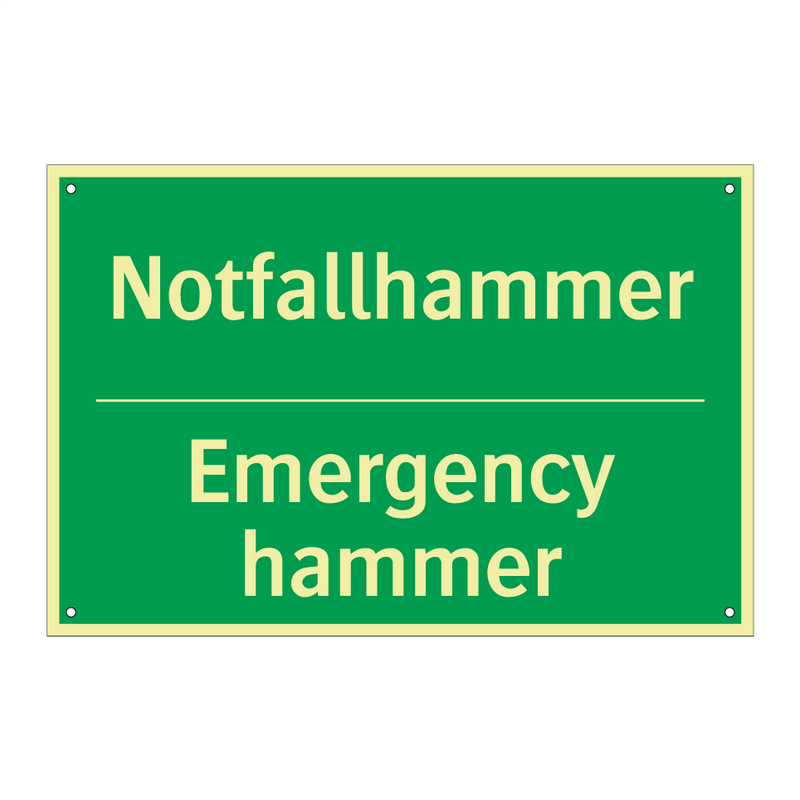 Notfallhammer - Emergency hammer