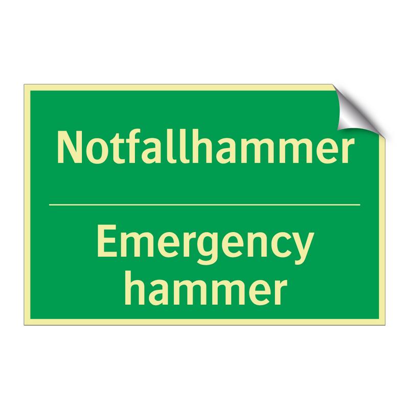 Notfallhammer - Emergency hammer