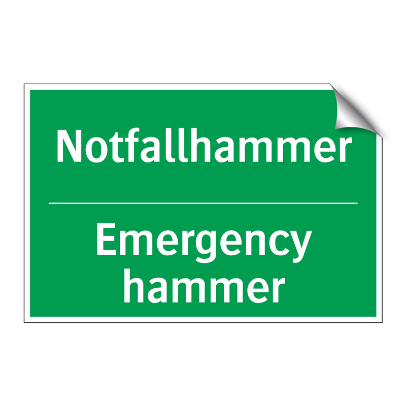 Notfallhammer - Emergency hammer