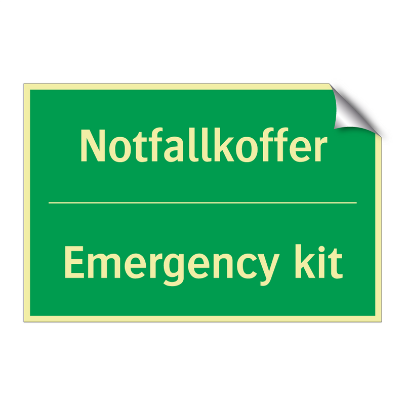 Notfallkoffer - Emergency kit