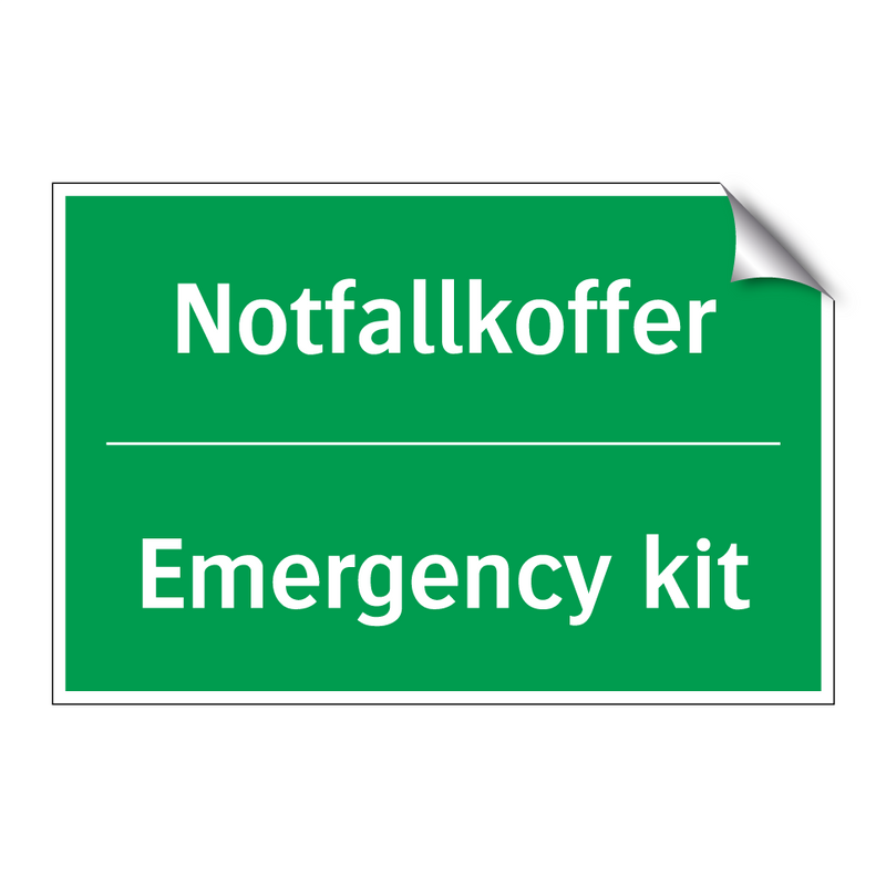 Notfallkoffer - Emergency kit