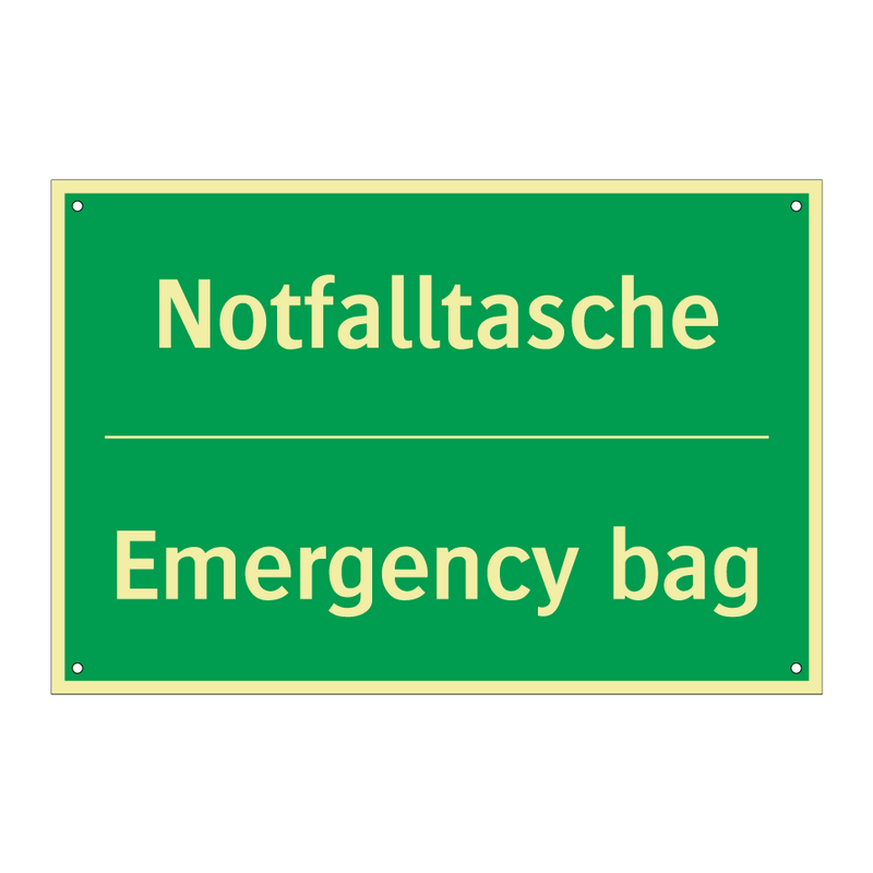 Notfalltasche - Emergency bag