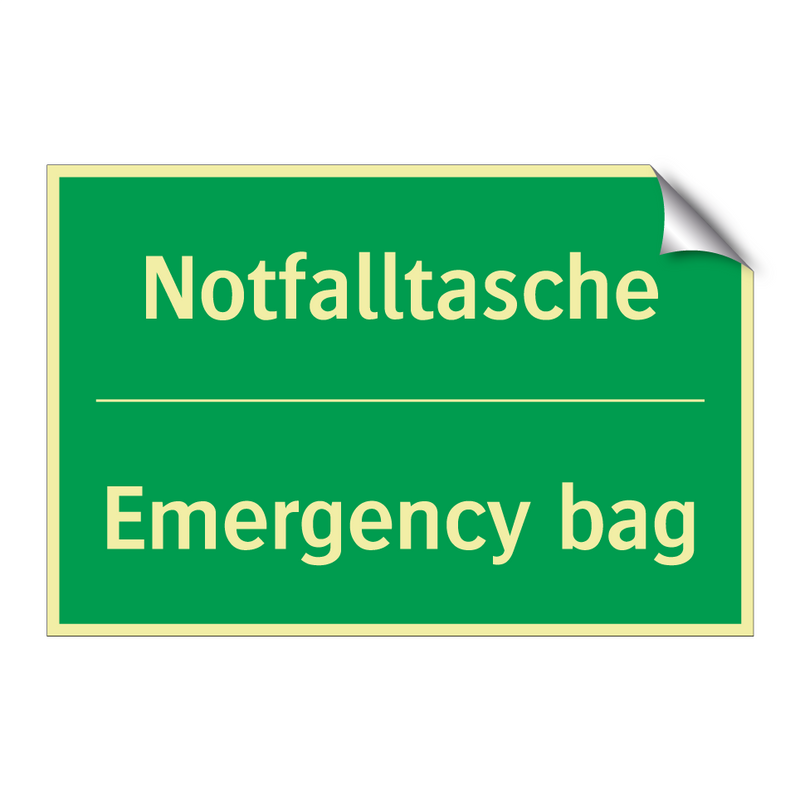 Notfalltasche - Emergency bag