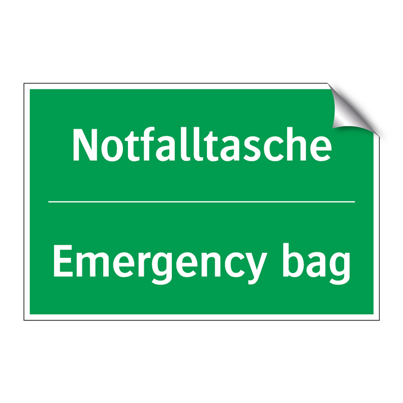 Notfalltasche - Emergency bag