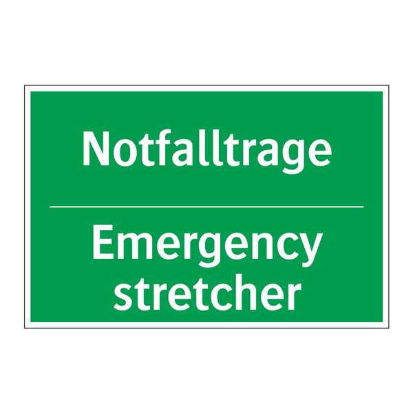 Notfalltrage - Emergency stretcher