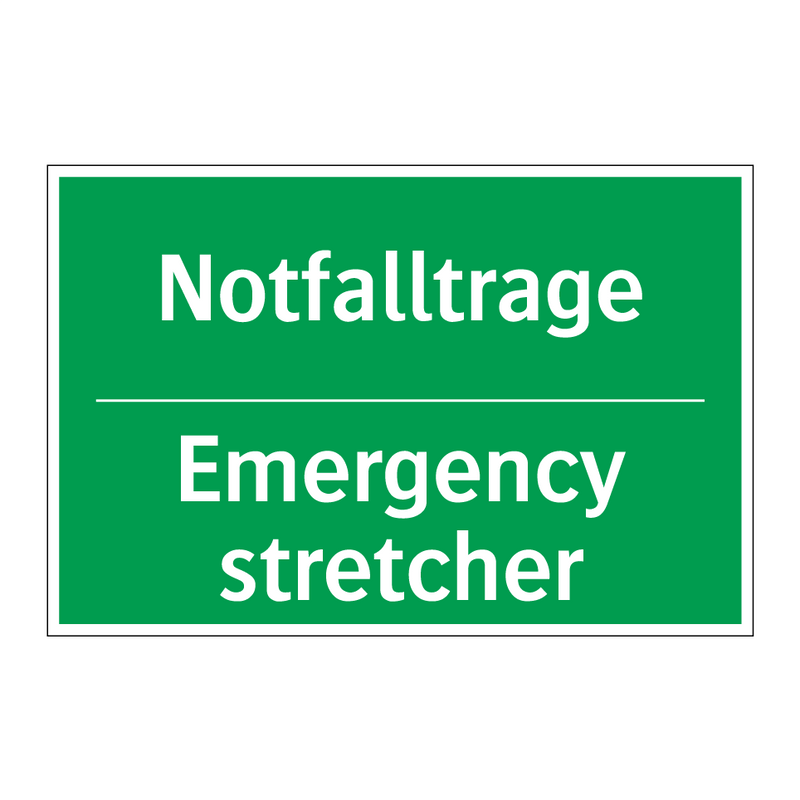 Notfalltrage - Emergency stretcher