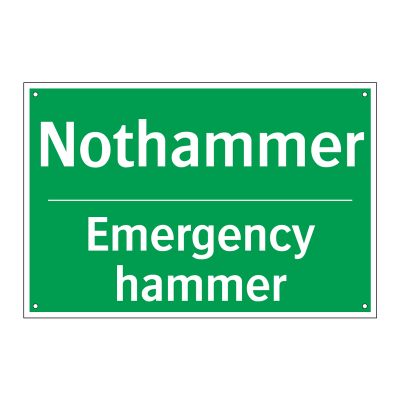 Nothammer - Emergency hammer