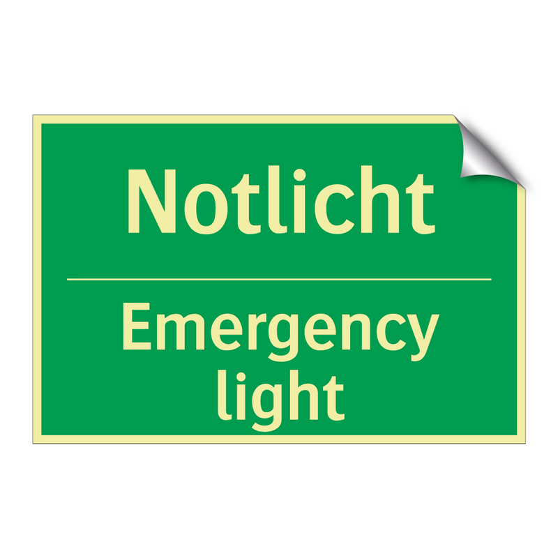 Notlicht - Emergency light