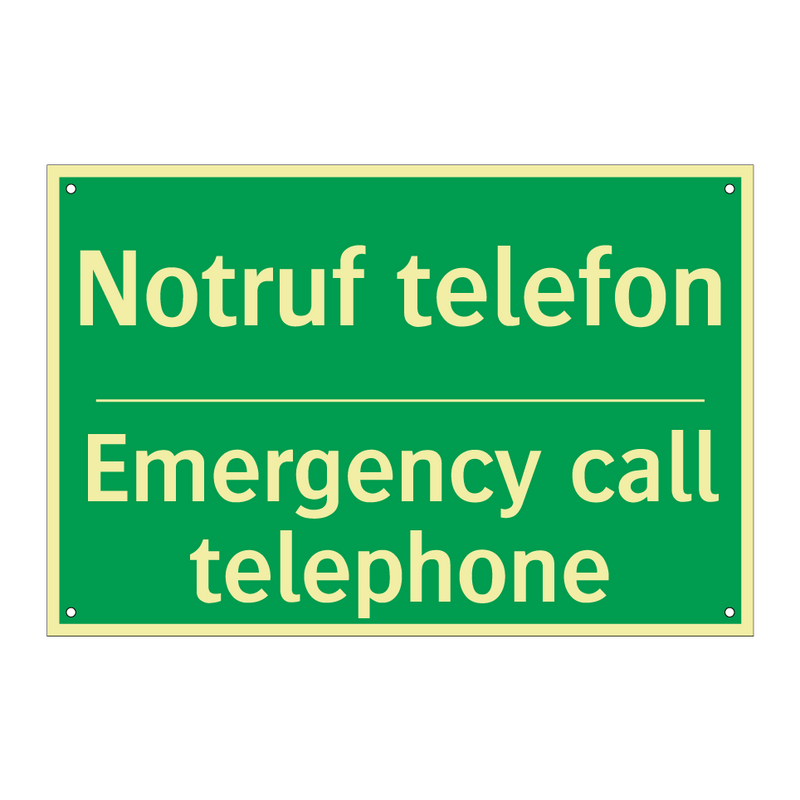 Notruf telefon - Emergency call telephone