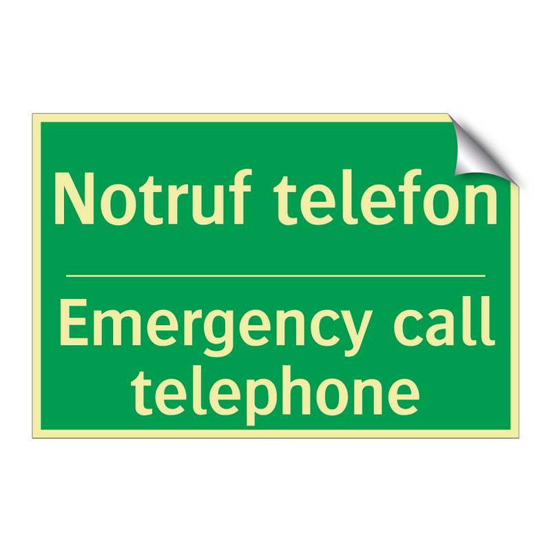 Notruf telefon - Emergency call telephone