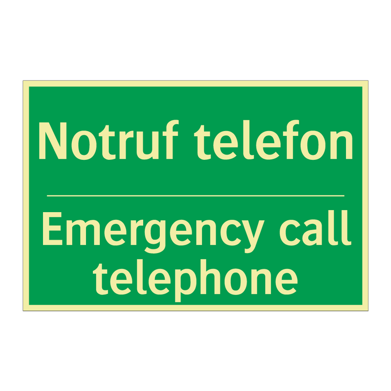 Notruf telefon - Emergency call telephone