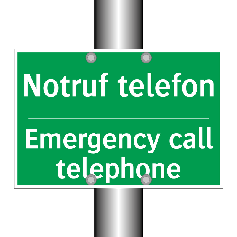 Notruf telefon - Emergency call telephone