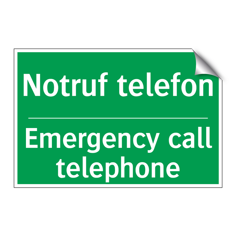 Notruf telefon - Emergency call telephone