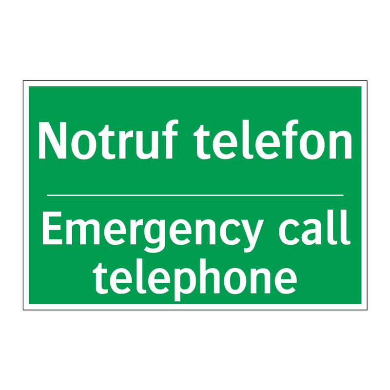 Notruf telefon - Emergency call telephone