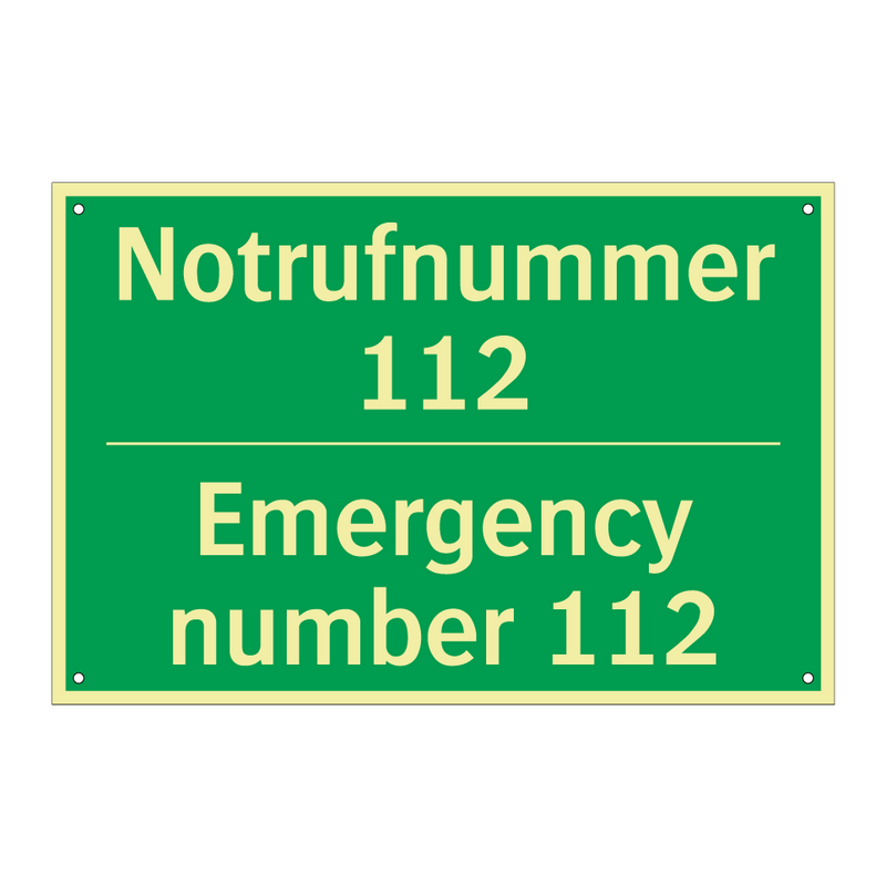 Notrufnummer 112 - Emergency number 112