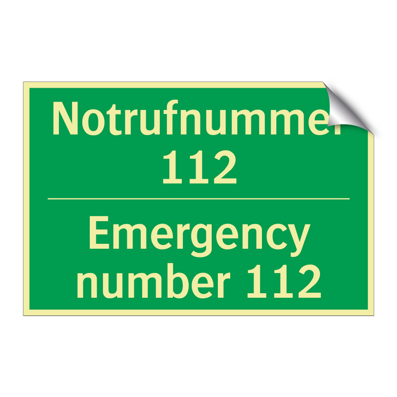 Notrufnummer 112 - Emergency number 112