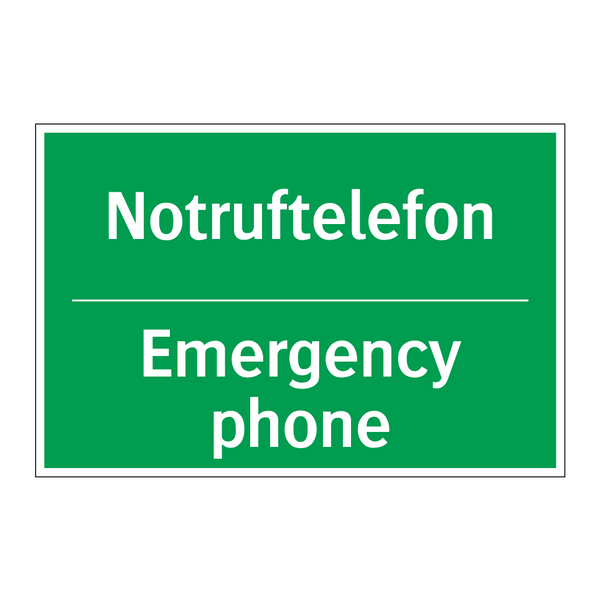 Notruftelefon - Emergency phone