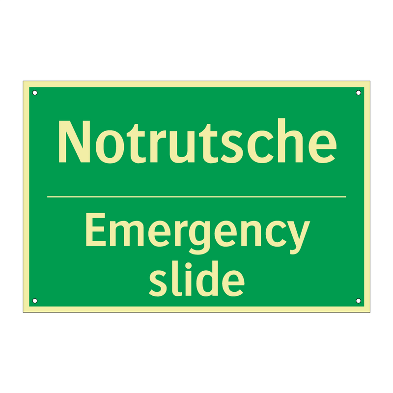 Notrutsche - Emergency slide