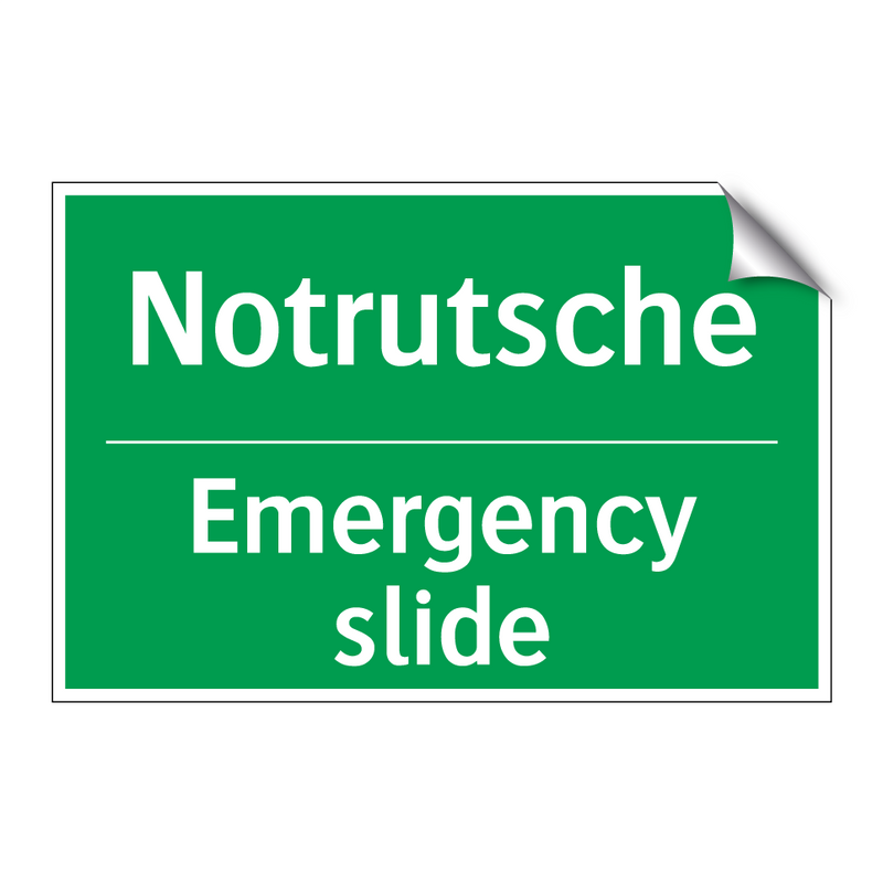 Notrutsche - Emergency slide