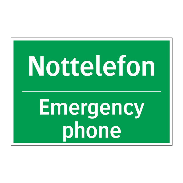 Nottelefon - Emergency phone