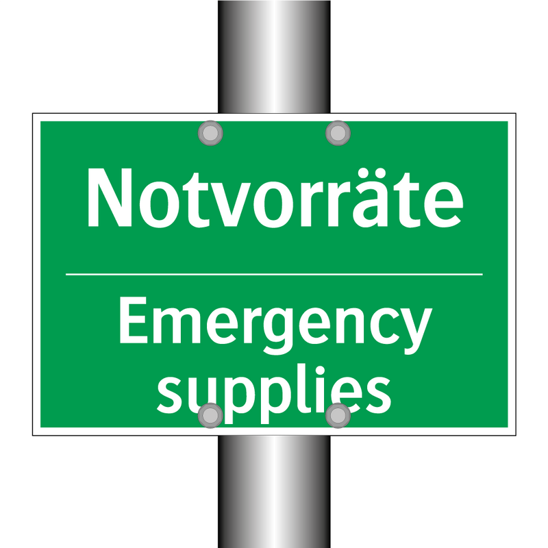 Notvorräte - Emergency supplies