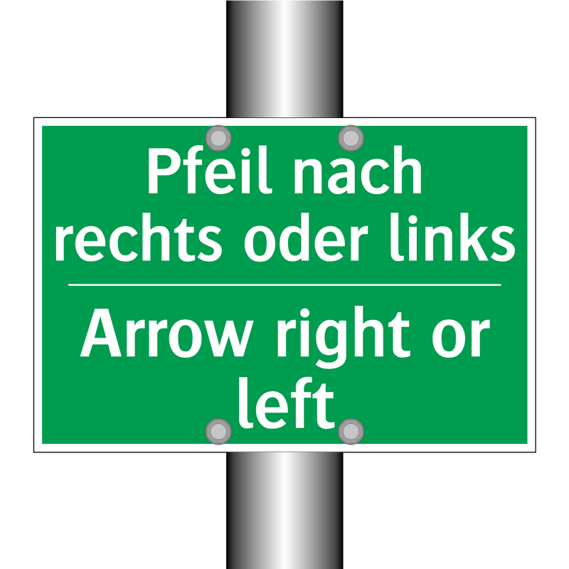 Pfeil nach rechts oder links - Arrow right or left