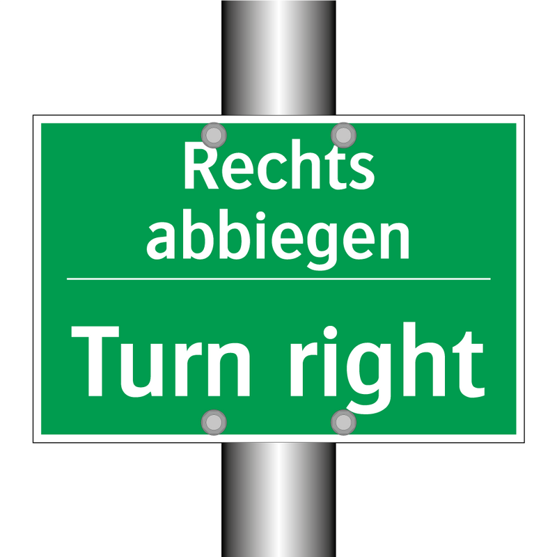 Rechts abbiegen - Turn right