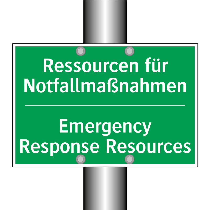 Ressourcen für Notfallmaßnahmen /.../ - Emergency Response Resources