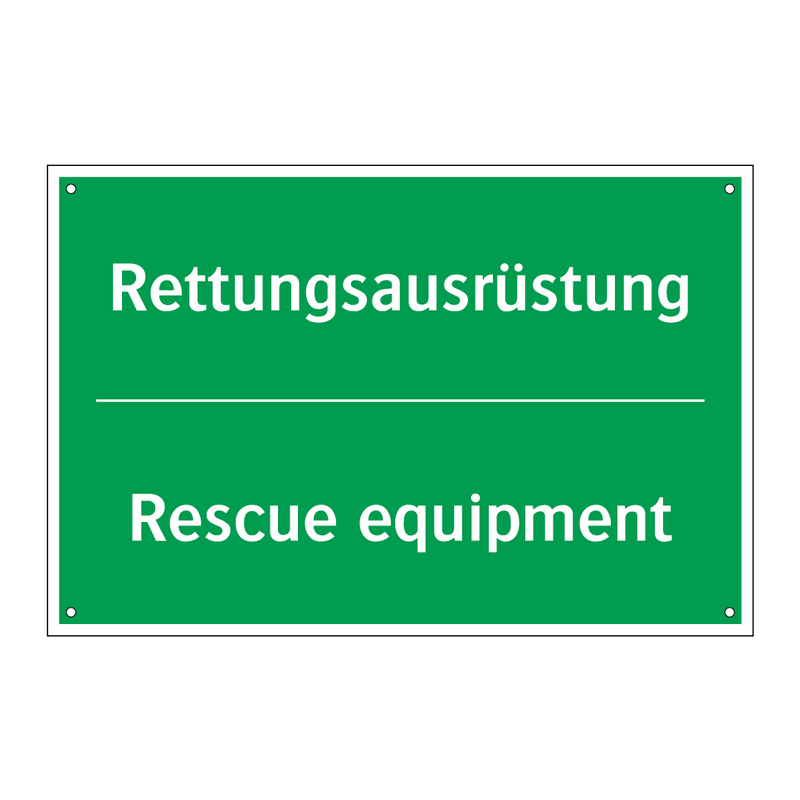 Rettungsausrüstung - Rescue equipment