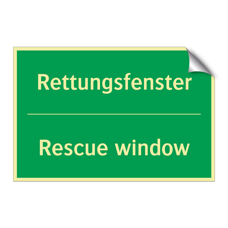 Rettungsfenster - Rescue window